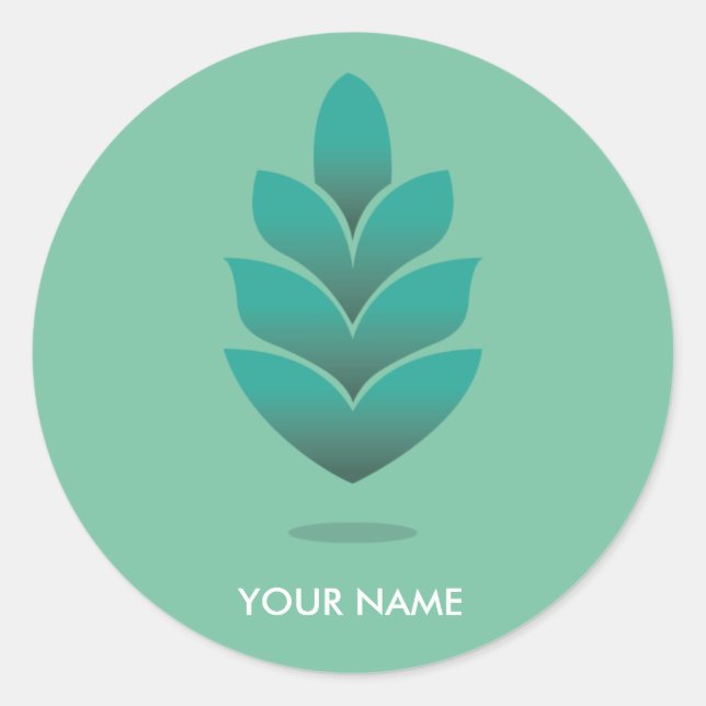 PINE CONE STICKER PASTEL TURQUOISE (Vorderseite)