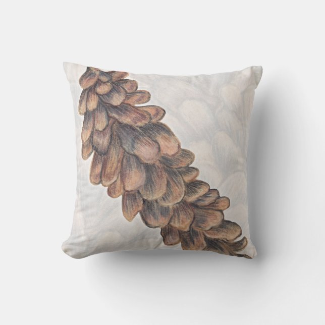 Pine Cone Throw Kissen (Vorderseite)