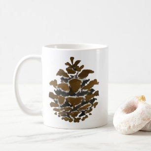 Pine cone Wilderness Weihnachtsmalerei Kaffeetasse