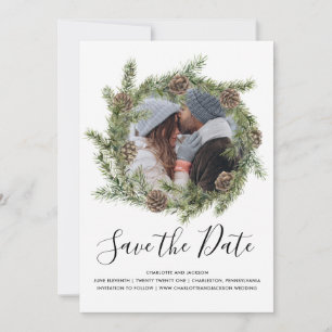 Pine Cone Wreath   FOTO SAVE THE DATE 
