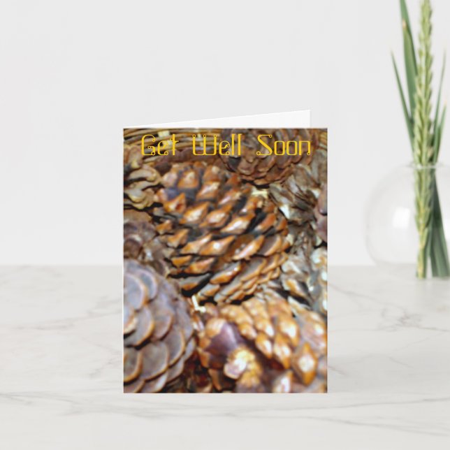 Pine Cones, bald gut machen Notecard Karte (Vorderseite)