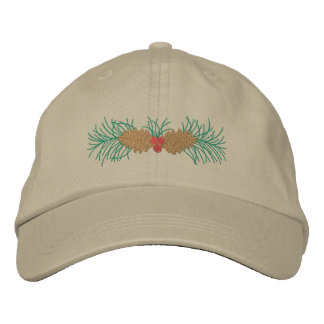 Pine Cones Bestickte Kappe