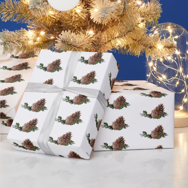 Pine Cones Christmas  Geschenkpapier (Feiertage)