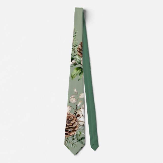 Pine Cones ChristmasTie Krawatte (Vorderseite)