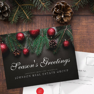 Pine Cones   Grüße der Jahreszeit Postkarte