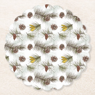Pine Cones Herbst Untersetzer