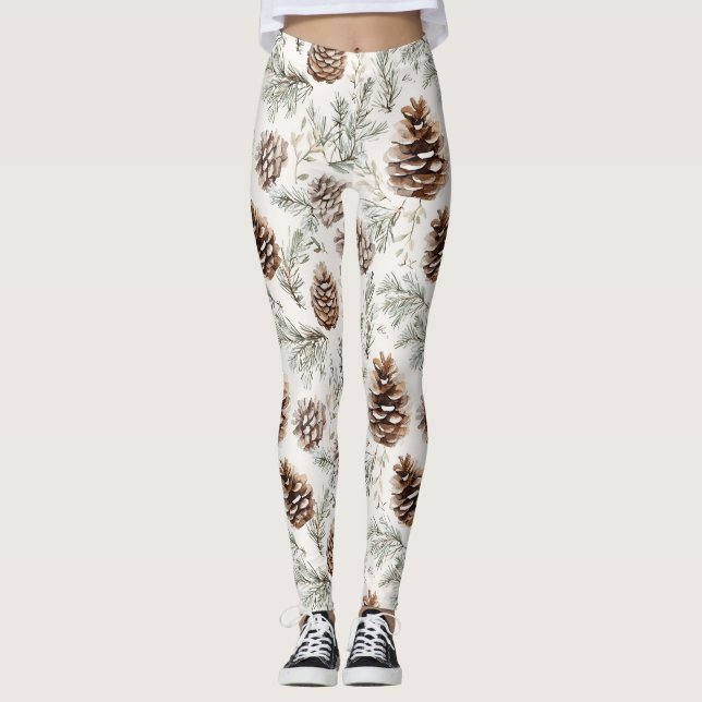 Pine Cones Leggings (Vorderseite)