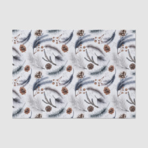 Pine Cones & Pine Needles Weihnachtsmuster Seidenpapier