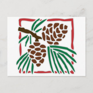 Pine Cones Postkarte