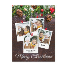 Pine Cones Rustikales Weihnachtsfest Foto Urlaub