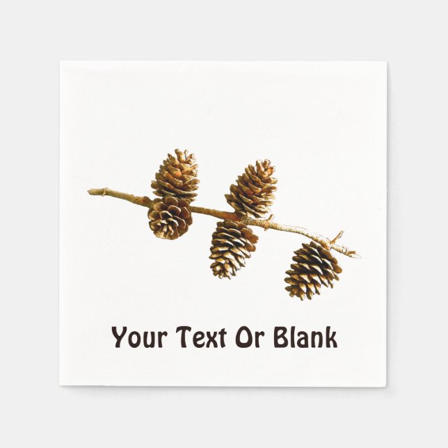Pine Cones Serviette (Vorderseite)