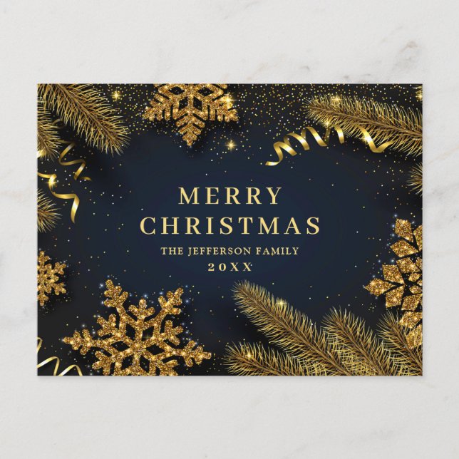 Pine Cones Weihnachtsfeiertag Firmengrüßen Postkarte (Vorderseite)