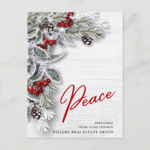 Pine Cones Weihnachtsfeiertag Firmengrüßen Postkarte