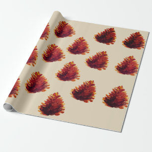 Pine Cones Wrapping Paper Geschenkpapier