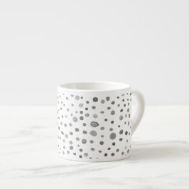 Pine Confetti Wassercolor Dots Espresso Tasse
