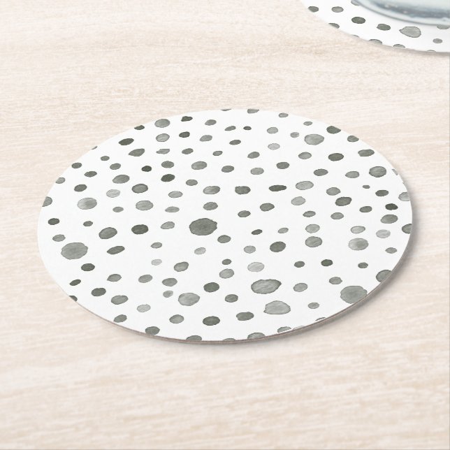 Pine Confetti Wasserfarbe Dots Paper Untersetzer (Angewinkelt)
