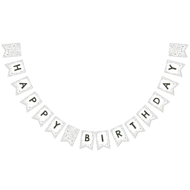 Pine Confetti Wasserfarben Punkte Jagdflagge Wimpelkette (Alle)