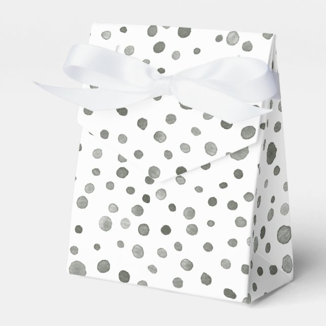 Pine Confetti Watercolor Dots Gefälligkeitsbox Geschenkschachtel (Vorderseite)