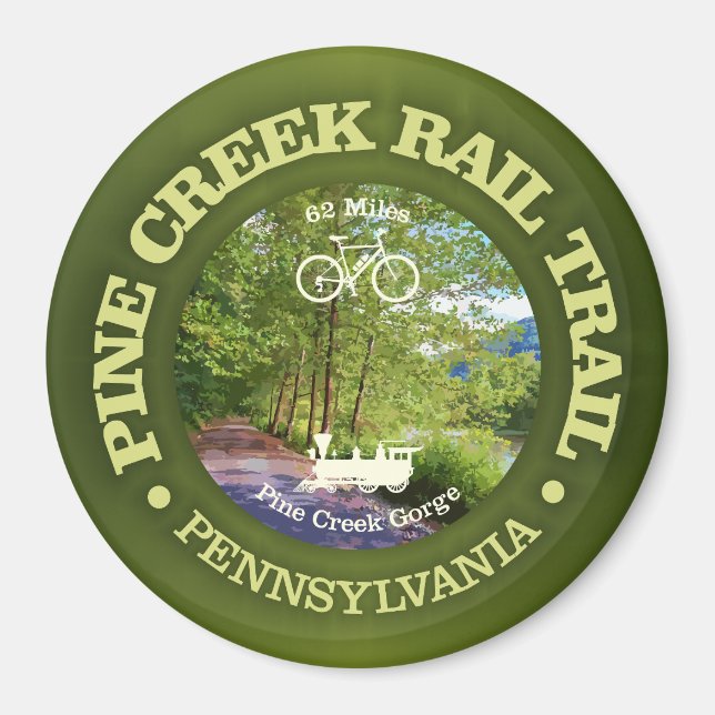 Pine Creek Rail Trail (radfahren c) Magnet (Vorne)