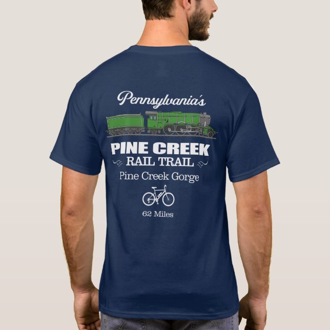 Pine Creek Rail Trail (RT2) T-Shirt (Rückseite)