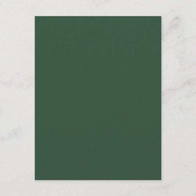 Pine Green Begleitkarte (Vorderseite)
