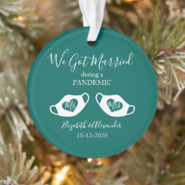 Pine Green Elegant Verheiratet während des pandemi Ornament