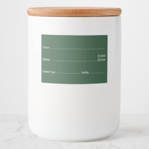 Pine Green Etiketten für die Küche und den Haushal