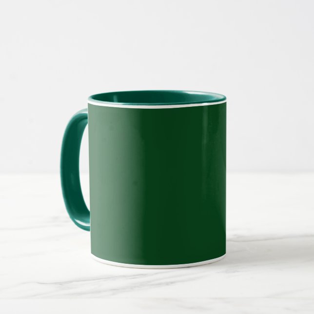 Pine Green (feste Farbe)  Tasse (Vorderseite Links)