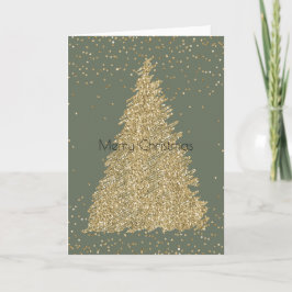Pine Green Glitzer Sparkle Weihnachtsbaum Karte