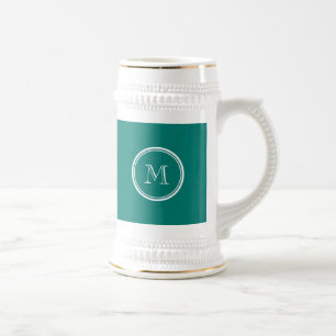 Pine Green High End Mit Monogramm Bierglas