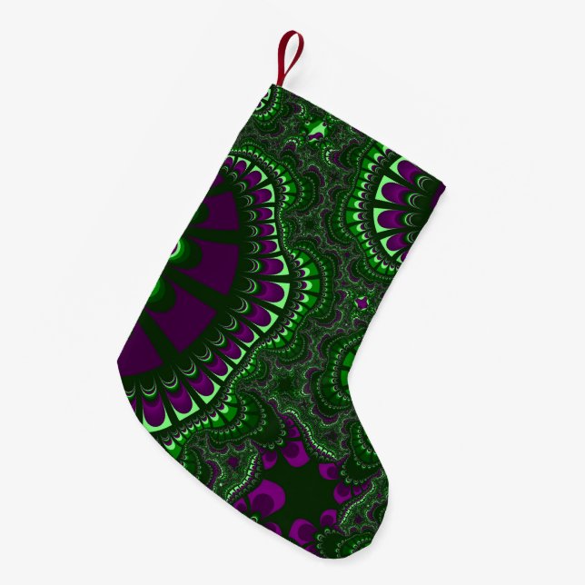 Pine Green Remix Kleiner Weihnachtsstrumpf (Vorderansicht (hängend))