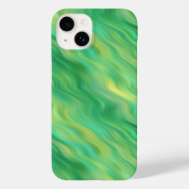 Pine Green Wavy Textur Case-Mate iPhone Hülle