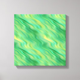 Pine Green Wavy Textur Leinwanddruck