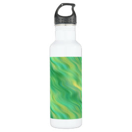 Pine Green Wavy Textur Trinkflasche