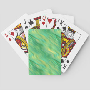 Pine Grüne Wavy Textur Spielkarten