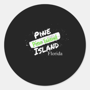 Pine Island Beaches Fl Florida Urlaub Souvenir D Runder Aufkleber
