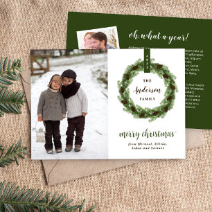 Pine Kreath 3 Foto   Weihnachtsbrief Feiertagskarte