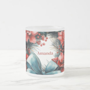 Pine Kreath mit Holly Festivals Weihnachten Mattglastasse