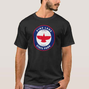 Pine Lake State Park Iowa Ia Adler Urlaubsandenken T-Shirt
