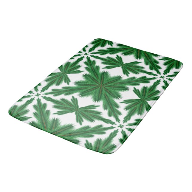 Pine Mandala Bath Mat Badematte (Schrägansicht)