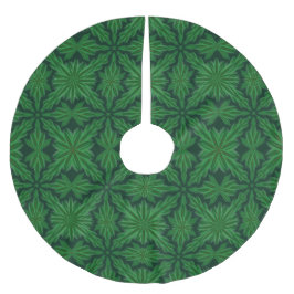 Pine Mandala Forest Tree Skirt Polyester Weihnachtsbaumdecke