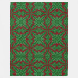 Pine Mandala Garnet Fleece Blanket (3 Größen)