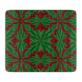 Pine Mandala Garnet Glass Cutting Board Schneidebrett