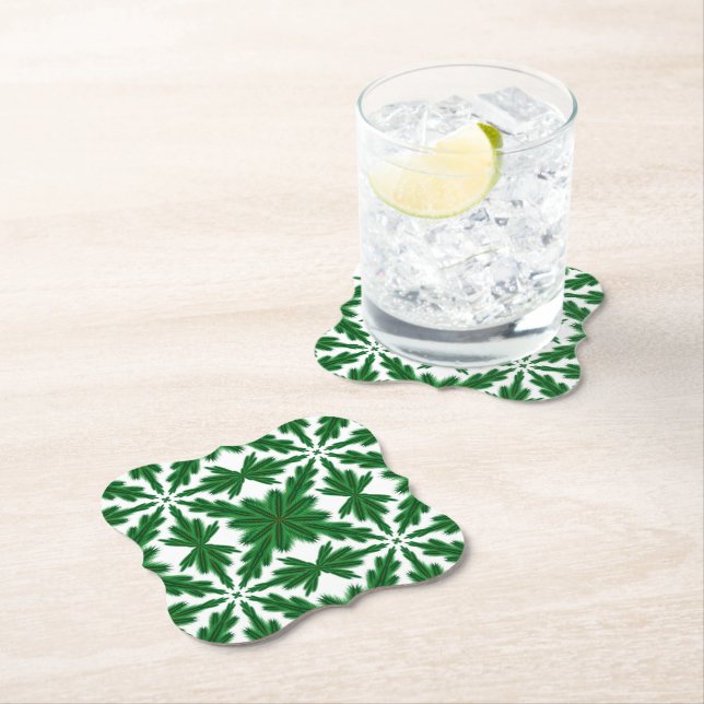 Pine Mandala Paper Untersetzer (Vor Ort)