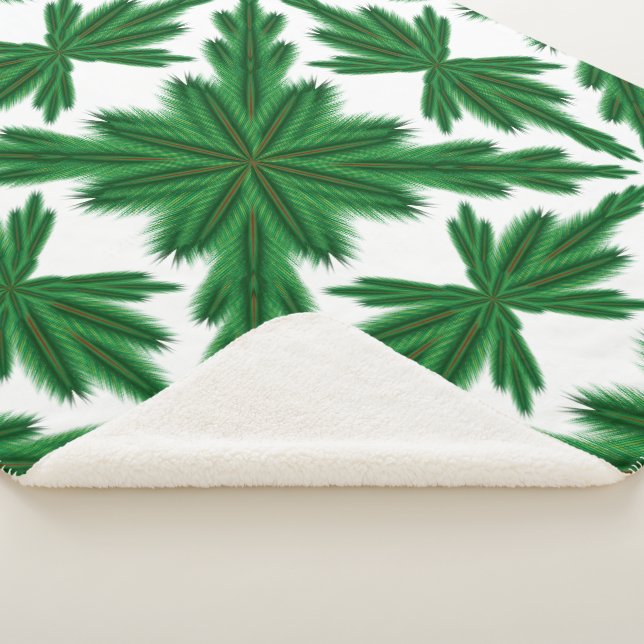 Pine Mandala Sherpa Blanket (3 Größen) Sherpadecke (3/4)