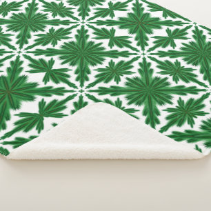 Pine Mandala Sherpa Blanket (3 Größen) Sherpadecke