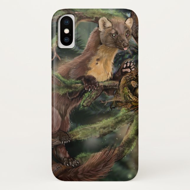 Pine Marten Case-Mate iPhone Hülle (Rückseite)