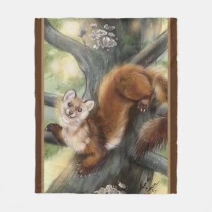 Pine Marten Fleecedecke
