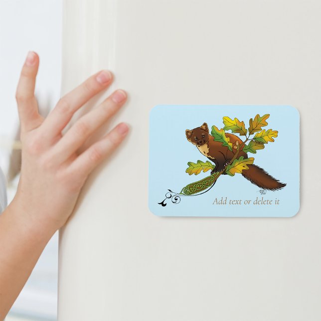 Pine Marten Herbstleaves Magnet (Von Creator hochgeladen)