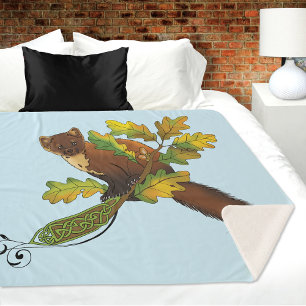 Pine Marten Herbstleaves Sherpadecke